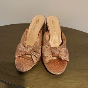 Copper Knotted High Heel Sandal